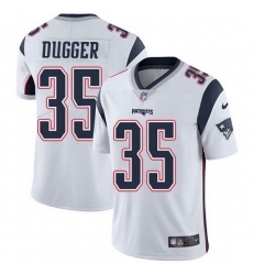 Nike Patriots 35 Kyle Dugger White Men Stitched NFL Vapor Untouchable Limited Jersey Nike Patriots 35 Kyle Dugger White Men Stitched NFL Vapor Untouchable Limited Jersey