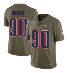 Nike Patriots #90 Malcom Brown Olive Mens Stitched NFL Limited 2017 Salute To Service Jersey Nike Patriots #90 Malcom Brown Olive Mens Stitched NFL Limited 2017 Salute To Service Jersey