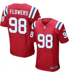 Nike Patriots #98 Trey Flowers Red Alternate Mens Stitched NFL Elite Jersey Nike Patriots #98 Trey Flowers Red Alternate Mens Stitched NFL Elite Jersey