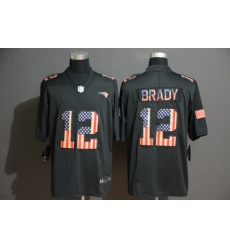 Patriots 12 Tom Brady 2019 Black Salute To Service USA Flag Fashion Limited Jersey Patriots 12 Tom Brady 2019 Black Salute To Service USA Flag Fashion Limited Jersey