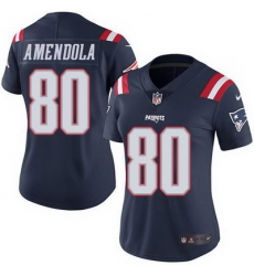 Nike Patriots #80 Danny Amendola Navy Blue Womens Stitched NFL Limited Rush Jersey Nike Patriots #80 Danny Amendola Navy Blue Womens Stitched NFL Limited Rush Jersey