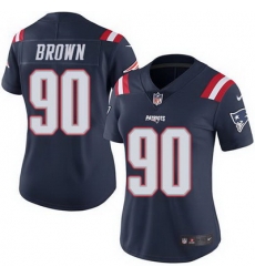 Nike Patriots #90 Malcom Brown Navy Blue Womens Stitched NFL Limited Rush Jersey Nike Patriots #90 Malcom Brown Navy Blue Womens Stitched NFL Limited Rush Jersey