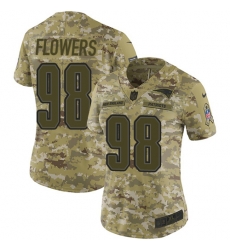 Nike Patriots #98 Trey Flowers Camo Women Stitched NFL Limited 2018 Salute to Service Jersey Nike Patriots #98 Trey Flowers Camo Women Stitched NFL Limited 2018 Salute to Service Jersey