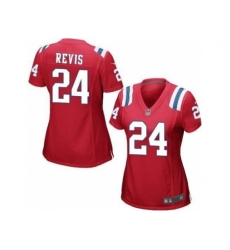 Women's Nike New England Patriots #24 Darrelle Revis Red Alternate Stitched NFL Jersey Women's Nike New England Patriots #24 Darrelle Revis Red Alternate Stitched NFL Jersey