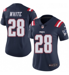 Womens Nike New England Patriots 28 James White Limited Navy Blue Rush Vapor Untouchable NFL Jersey Womens Nike New England Patriots 28 James White Limited Navy Blue Rush Vapor Untouchable NFL Jersey