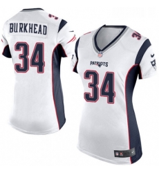 Womens Nike New England Patriots 34 Rex Burkhead Game White NFL Jersey Womens Nike New England Patriots 34 Rex Burkhead Game White NFL Jersey