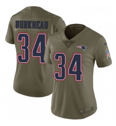 Womens Nike New England Patriots 34 Rex Burkhead Limited Olive 2017 Salute to Service NFL Jersey Womens Nike New England Patriots 34 Rex Burkhead Limited Olive 2017 Salute to Service NFL Jersey