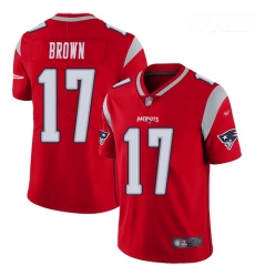 Patriots #17 Antonio Brown Red Youth Stitched Football Limited Inverted Legend Jersey Patriots #17 Antonio Brown Red Youth Stitched Football Limited Inverted Legend Jersey