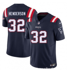 Youth New England Patriots 32 TreVeyon Henderson Navy 2025 F U S E Vapor Limited Stitched Football Jersey Youth New England Patriots 32 TreVeyon Henderson Navy 2025 F U S E Vapor Limited Stitched Football Jersey