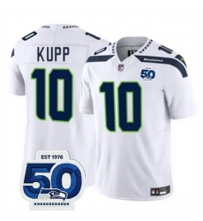 Men Seattle Seahawks 10 Cooper Kupp White 2025 F U S E  Vapor Untouchable Limited Stitched Football Jersey