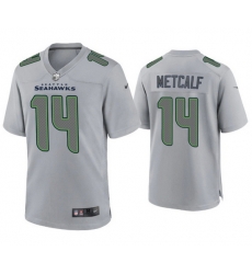 Men Seattle Seahawks 14 D K Metcalf Grey Atmosphere Fashion Stitched Game Jersey Men Seattle Seahawks 14 D K Metcalf Grey Atmosphere Fashion Stitched Game Jersey