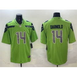Men Seattle Seahawks 14 Sam Darnold Green 2025 Vapor Limited Stitched Football Jersey