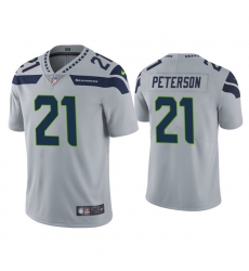 Men Seattle Seahawks 21 Adrian Peterson Grey Vapor Untouchable Limited Stitched Jersey Men Seattle Seahawks 21 Adrian Peterson Grey Vapor Untouchable Limited Stitched Jersey