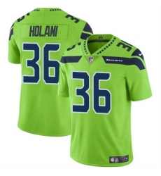 Men Seattle Seahawks 36 George Holani Green Vapor Limited Stitched Football Jersey Men Seattle Seahawks 36 George Holani Green Vapor Limited Stitched Football Jersey