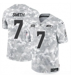 Men Seattle Seahawks 7 Geno Smith 2024 F U S E Arctic Camo Salute To Service Limited Stitched Football Jersey Men Seattle Seahawks 7 Geno Smith 2024 F U S E Arctic Camo Salute To Service Limited Stitched Football Jersey