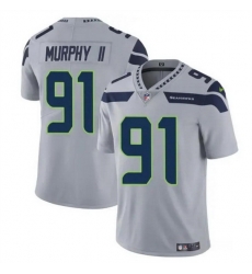 Men Seattle Seahawks 91 Byron Murphy II Grey 2024 Draft Vapor Limited Stitched Football Jersey Men Seattle Seahawks 91 Byron Murphy II Grey 2024 Draft Vapor Limited Stitched Football Jersey