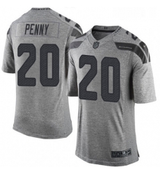 Mens Nike Seattle Seahawks 20 Rashaad Penny Limited Gray Gridiron NFL Jersey Mens Nike Seattle Seahawks 20 Rashaad Penny Limited Gray Gridiron NFL Jersey
