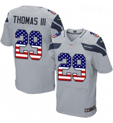 Mens Nike Seattle Seahawks 29 Earl Thomas III Elite Grey Alternate USA Flag Fashion NFL Jersey Mens Nike Seattle Seahawks 29 Earl Thomas III Elite Grey Alternate USA Flag Fashion NFL Jersey