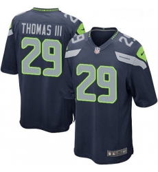 Mens Nike Seattle Seahawks 29 Earl Thomas III Game Steel Blue Team Color NFL Jersey Mens Nike Seattle Seahawks 29 Earl Thomas III Game Steel Blue Team Color NFL Jersey