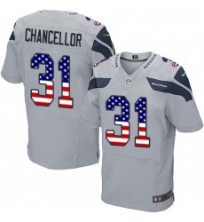 Mens Nike Seattle Seahawks 31 Kam Chancellor Elite Grey Alternate USA Flag Fashion NFL Jersey Mens Nike Seattle Seahawks 31 Kam Chancellor Elite Grey Alternate USA Flag Fashion NFL Jersey