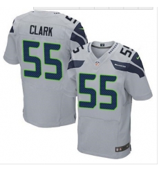 NEW Seattle Seahawks #55 Frank Clark Grey Alternate mens Stitched NFL Elite Jersey NEW Seattle Seahawks #55 Frank Clark Grey Alternate mens Stitched NFL Elite Jersey