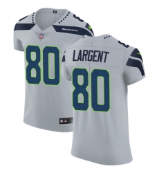 Nike Seahawks #80 Steve Largent Grey Alternate Mens Stitched NFL Vapor Untouchable Elite Jersey Nike Seahawks #80 Steve Largent Grey Alternate Mens Stitched NFL Vapor Untouchable Elite Jersey