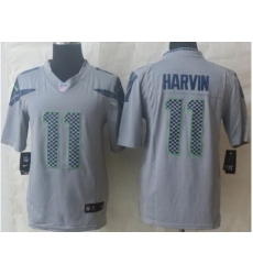 Nike Seattle Seahawks 11 Percy Harvin Grey LIMITED NFL Jersey Nike Seattle Seahawks 11 Percy Harvin Grey LIMITED NFL Jersey