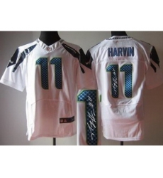 Nike Seattle Seahawks 11 Percy Harvin White Elite Signed NFL Jersey Nike Seattle Seahawks 11 Percy Harvin White Elite Signed NFL Jersey