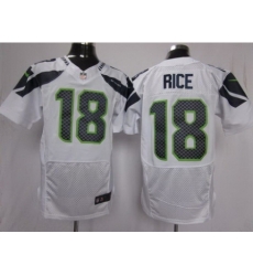 Nike Seattle Seahawks 18 Sidney Rice White Elite NFL Jersey Nike Seattle Seahawks 18 Sidney Rice White Elite NFL Jersey