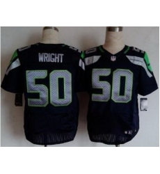 Nike Seattle Seahawks 50 K.J. Wright Blue Elite NFL Jersey Nike Seattle Seahawks 50 K.J. Wright Blue Elite NFL Jersey