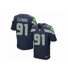 Nike Seattle Seahawks 91 Chris Clemons blue Elite NFL Jersey Nike Seattle Seahawks 91 Chris Clemons blue Elite NFL Jersey
