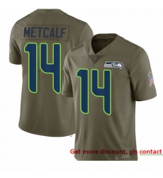 Seahawks 14 D K Metcalf Olive Men Stitched Football Limited 2017 Salute To Service Jersey Seahawks 14 D K Metcalf Olive Men Stitched Football Limited 2017 Salute To Service Jersey