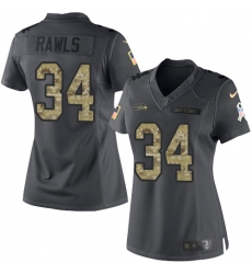 Nike Seahawks #34 Thomas Rawls Black Womens Stitched NFL Limited 2016 Salute to Service Jersey Nike Seahawks #34 Thomas Rawls Black Womens Stitched NFL Limited 2016 Salute to Service Jersey