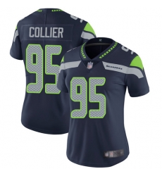 Seahawks 95 L J Collier Steel Blue Team Color Women Stitched Football Vapor Untouchable Limited Jersey Seahawks 95 L J Collier Steel Blue Team Color Women Stitched Football Vapor Untouchable Limited Jersey