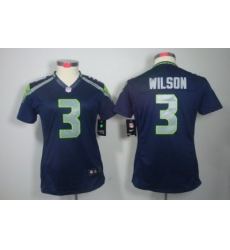 Women Nike Seattle Seahawks #3 Wilson Blue Color NFL LIMITED Jerseys Women Nike Seattle Seahawks #3 Wilson Blue Color NFL LIMITED Jerseys