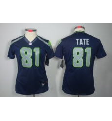 Women Nike Seattle Seahawks #81 Golden Tate Blue Color NFL LIMITED Jerseys Women Nike Seattle Seahawks #81 Golden Tate Blue Color NFL LIMITED Jerseys