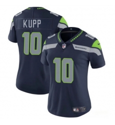 Women Seattle Seahawks 10 Cooper Kupp Navy 2025 Vapor Limited Stitched Football Jersey Women Seattle Seahawks 10 Cooper Kupp Navy 2025 Vapor Limited Stitched Football Jersey