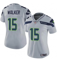 Women Seattle Seahawks 15 P J Walker Grey Vapor Limited Stitched Football Jersey Women Seattle Seahawks 15 P J Walker Grey Vapor Limited Stitched Football Jersey