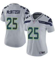 Women Seattle Seahawks 25 Kenny McIntosh Grey Vapor Limited Stitched Football Jersey Women Seattle Seahawks 25 Kenny McIntosh Grey Vapor Limited Stitched Football Jersey