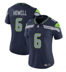 Women Seattle Seahawks 6 Sam Howell Navy Vapor Limited Stitched Football Jersey Women Seattle Seahawks 6 Sam Howell Navy Vapor Limited Stitched Football Jersey