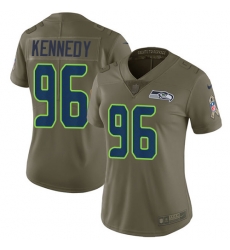 Womens Nike Seahawks #96 Cortez Kennedy Olive Stitched NFL Limited 2017 Salute to Service Jersey Womens Nike Seahawks #96 Cortez Kennedy Olive Stitched NFL Limited 2017 Salute to Service Jersey