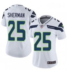 Womens Nike Seattle Seahawks 25 Richard Sherman Elite White NFL Jersey Womens Nike Seattle Seahawks 25 Richard Sherman Elite White NFL Jersey
