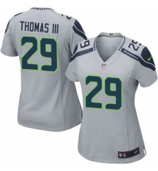 Womens Nike Seattle Seahawks 29 Earl Thomas III Game Grey Alternate NFL Jersey Womens Nike Seattle Seahawks 29 Earl Thomas III Game Grey Alternate NFL Jersey