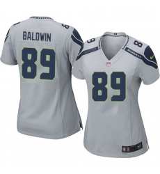 Womens Nike Seattle Seahawks 89 Doug Baldwin Game Grey Alternate NFL Jersey Womens Nike Seattle Seahawks 89 Doug Baldwin Game Grey Alternate NFL Jersey