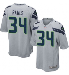 Nike Seahawks #34 Thomas Rawls Grey Alternate Youth Stitched NFL Elite Jersey Nike Seahawks #34 Thomas Rawls Grey Alternate Youth Stitched NFL Elite Jersey