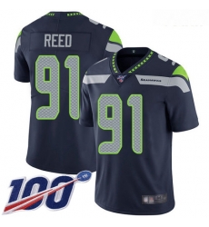 Seahawks #91 Jarran Reed Steel Blue Team Color Youth Stitched Football 100th Season Vapor Limited Jersey Seahawks #91 Jarran Reed Steel Blue Team Color Youth Stitched Football 100th Season Vapor Limited Jersey