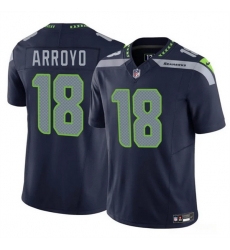 Youth Seattle Seahawks 18 Elijah Arroyo Navy 2025 Draft F U S E Vapor Limited Stitched Football Jersey