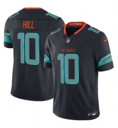 Men Miami Dolphins 10 Tyreek Hill Black 2025 F U S E Rivalries Vapor Limited Stitched Football Jersey