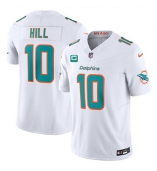 Men Miami Dolphins 10 Tyreek Hill White F U S E With 3 Star C Patch Vapor Limited Stitched Football Jersey Men Miami Dolphins 10 Tyreek Hill White F U S E With 3 Star C Patch Vapor Limited Stitched Football Jersey
