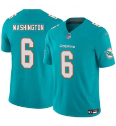 Men Miami Dolphins 6 Malik Washington Aqua 2025 F U S E Vapor Limited Stitched Football Jersey Men Miami Dolphins 6 Malik Washington Aqua 2025 F U S E Vapor Limited Stitched Football Jersey